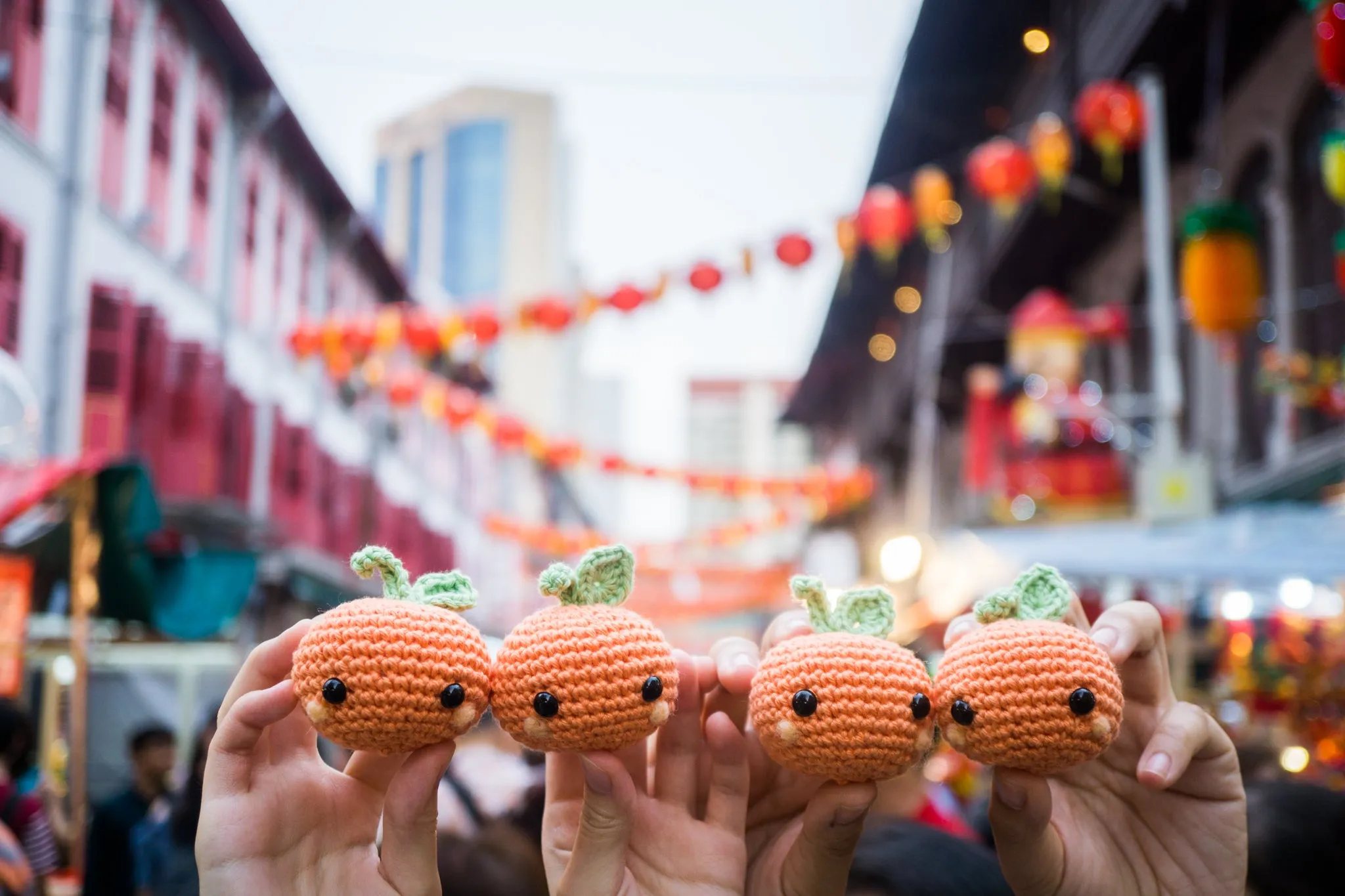 Chinese New Year Kam Amigurumi Pattern & Kit (Mandarin Orange)