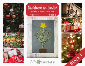 Christmas In Europe -BLOCK 1 - pattern with video