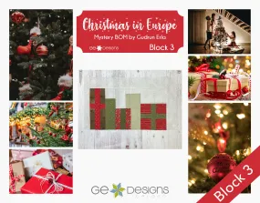 Christmas In Europe -BLOCK 3- pattern with video