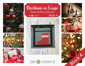 Christmas In Europe -BLOCK 4- pattern with video