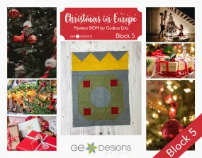 Christmas In Europe -BLOCK 5- pattern with video