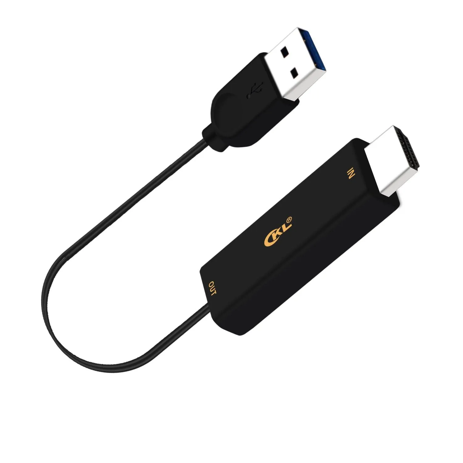 CKL 4Kx2K@60Hz Ultra HD HDMI to DP Adapter with USB Power, HDMI to Displayport Converter Compatible HDCP for CKL KVM Switch, Xbox one, 360, PS4/5, Mac, NS and More