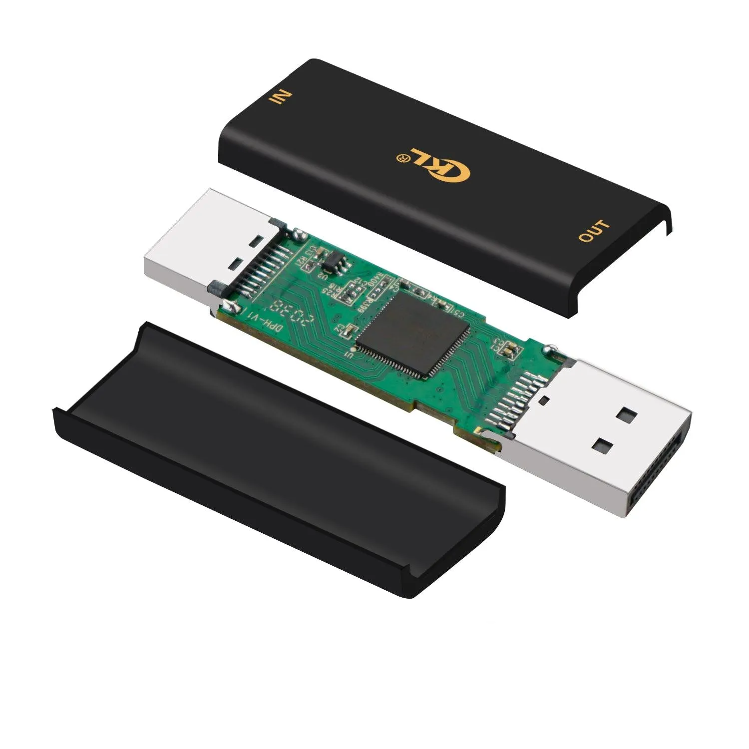 CKL 4Kx2K@60Hz Ultra HD HDMI to DP Adapter with USB Power, HDMI to Displayport Converter Compatible HDCP for CKL KVM Switch, Xbox one, 360, PS4/5, Mac, NS and More