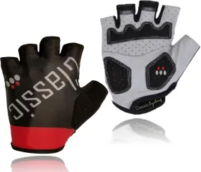 Classic Cycling Gloves Black Red