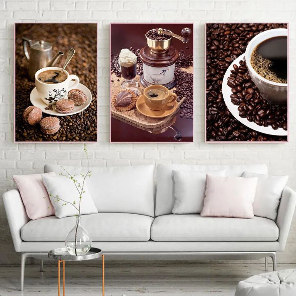 Coffee and Cookies DIY 5D Diamond Painting Kits.  Collect all 8 - ON SALE