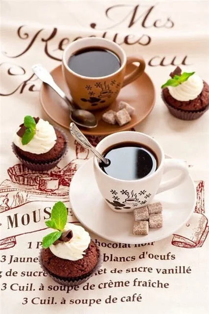 Coffee and Cookies DIY 5D Diamond Painting Kits.  Collect all 8 - ON SALE