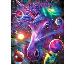 Cosmic Unicorn Color |  DIY Diamond Painting, Full Square/Round Drill Diamond Embroidery