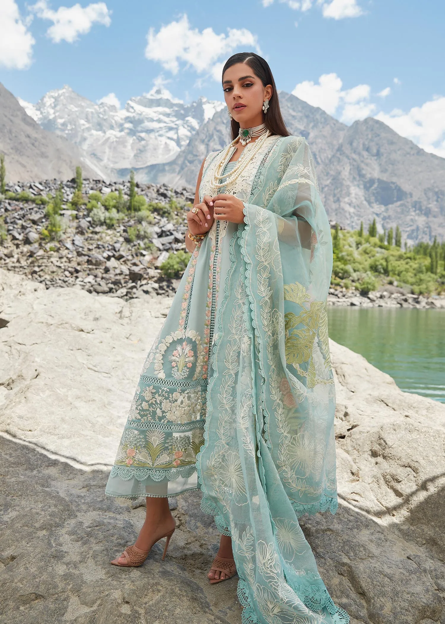 Crimson X Saira Shakira Luxury Lawn Collection – Chikkankari Affair - D2 A