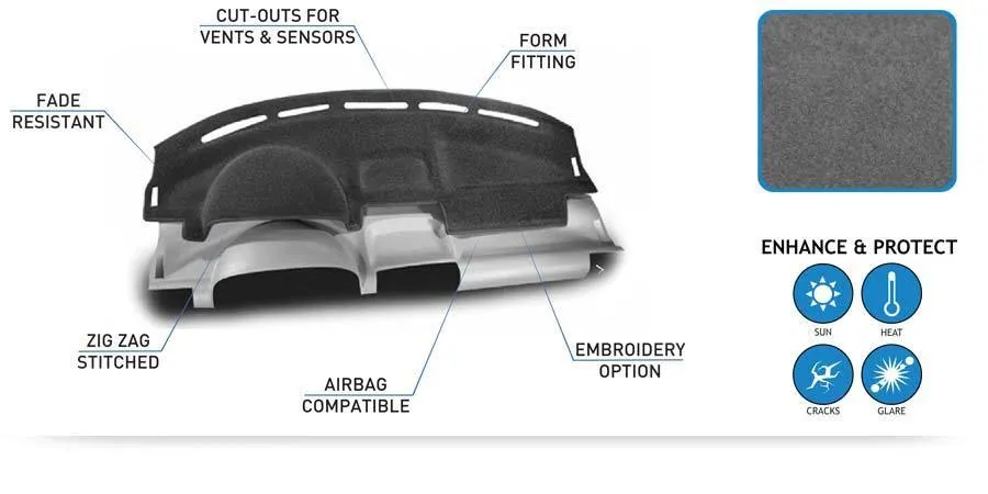 Custom Molded Carpet Dash Cover