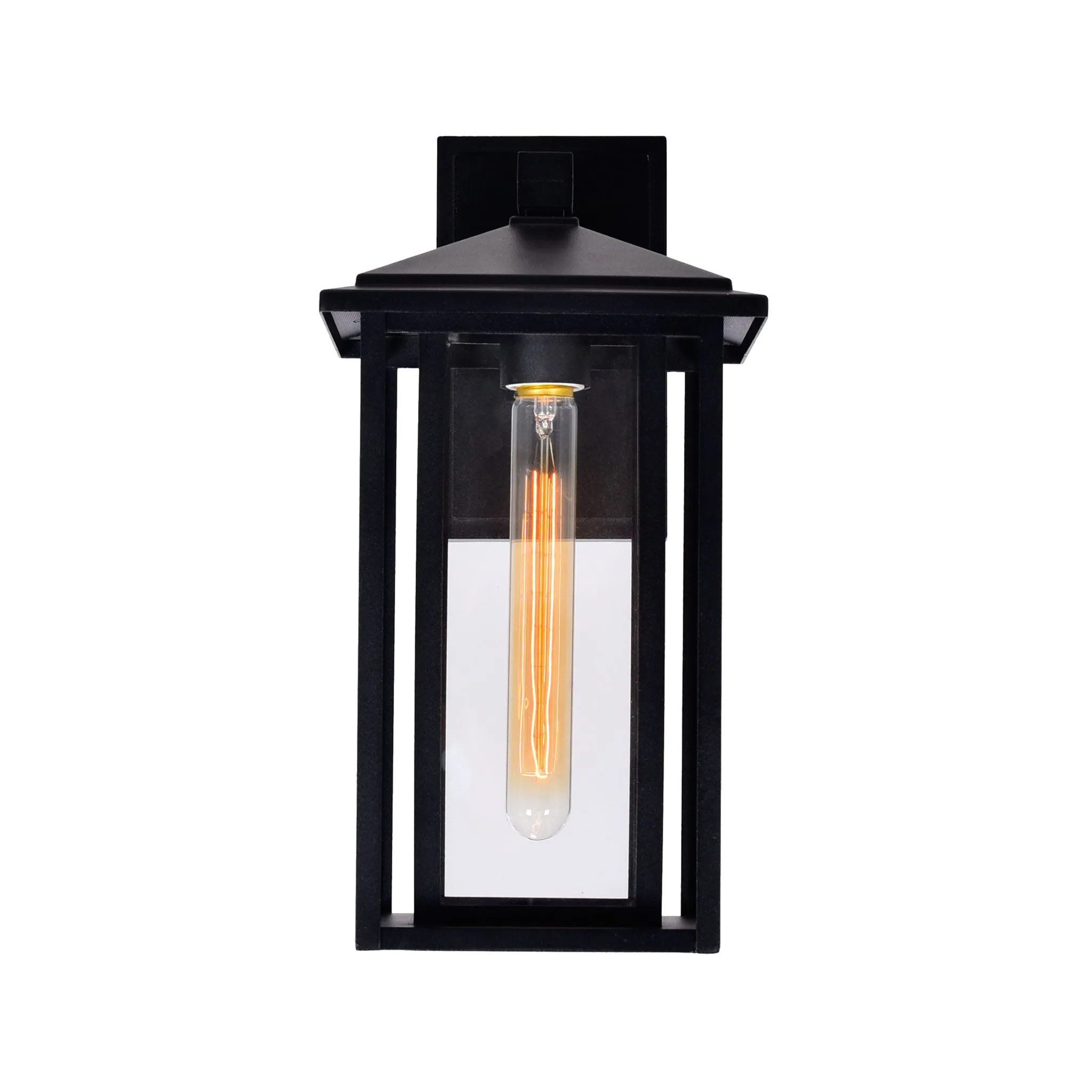 CWI Lighting Crawford 1-Light Black Outdoor Wall Light
