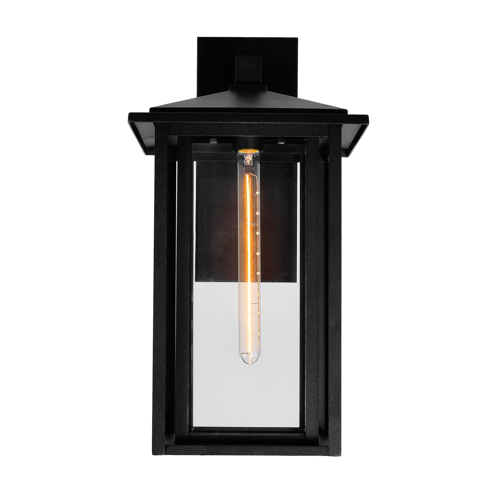 CWI Lighting Crawford 1-Light Black Outdoor Wall Light