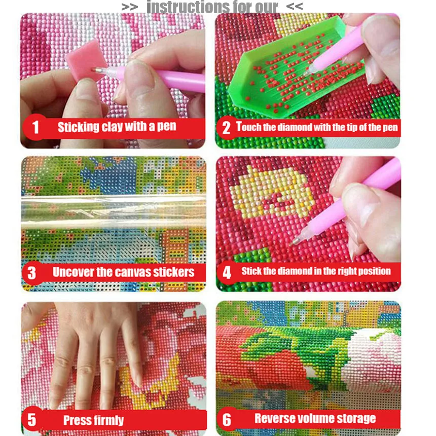 Diamond Painting Kit, We The People, Full Square/ Round Drill