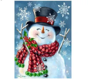 Diamond Painting, Merry Christmas Snowman