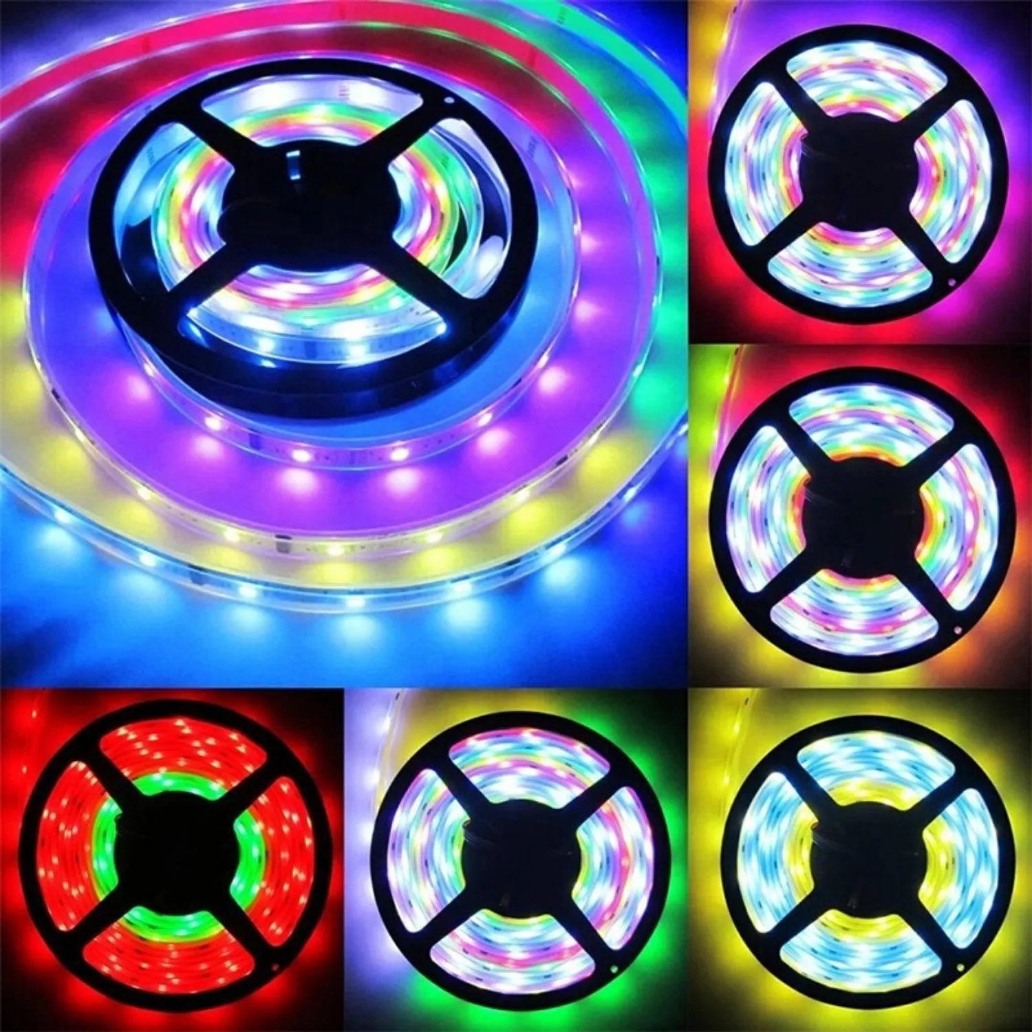 Digital Pixel RGB Strip 12V WS2811 Addressable 5050 60LED/m IP20 5 Metre