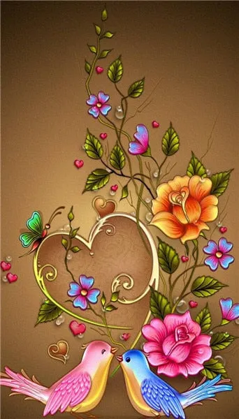 DIY Floral Diamond Painting Kits | Full Round 5D Diamonds | Flower Portrait | Sunflower Daisy Butterfly Bird