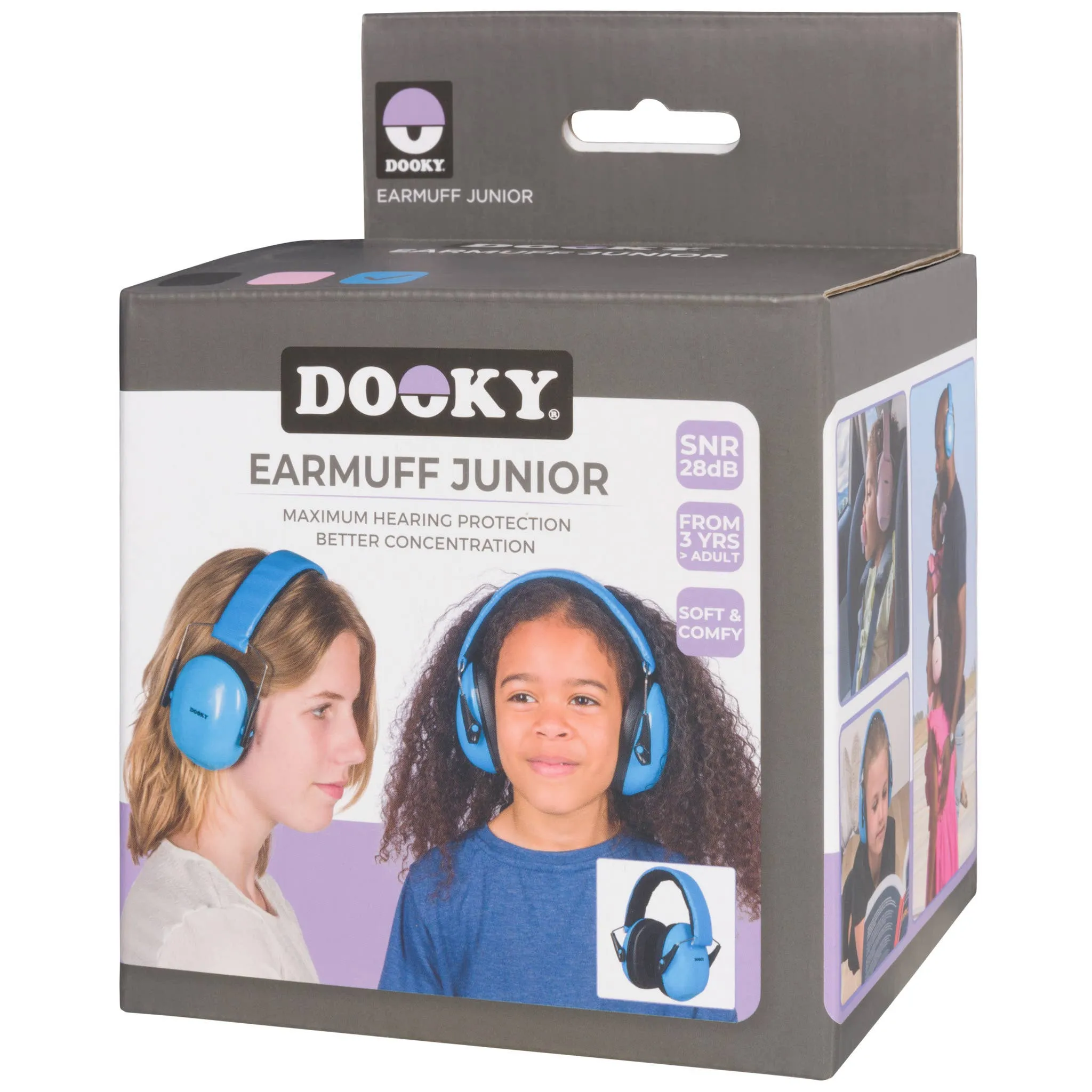 Dooky Junior Ear Protection - Black - 3 Years  
