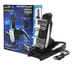 Dual Controller Charge Station For PS5 Charger Stand