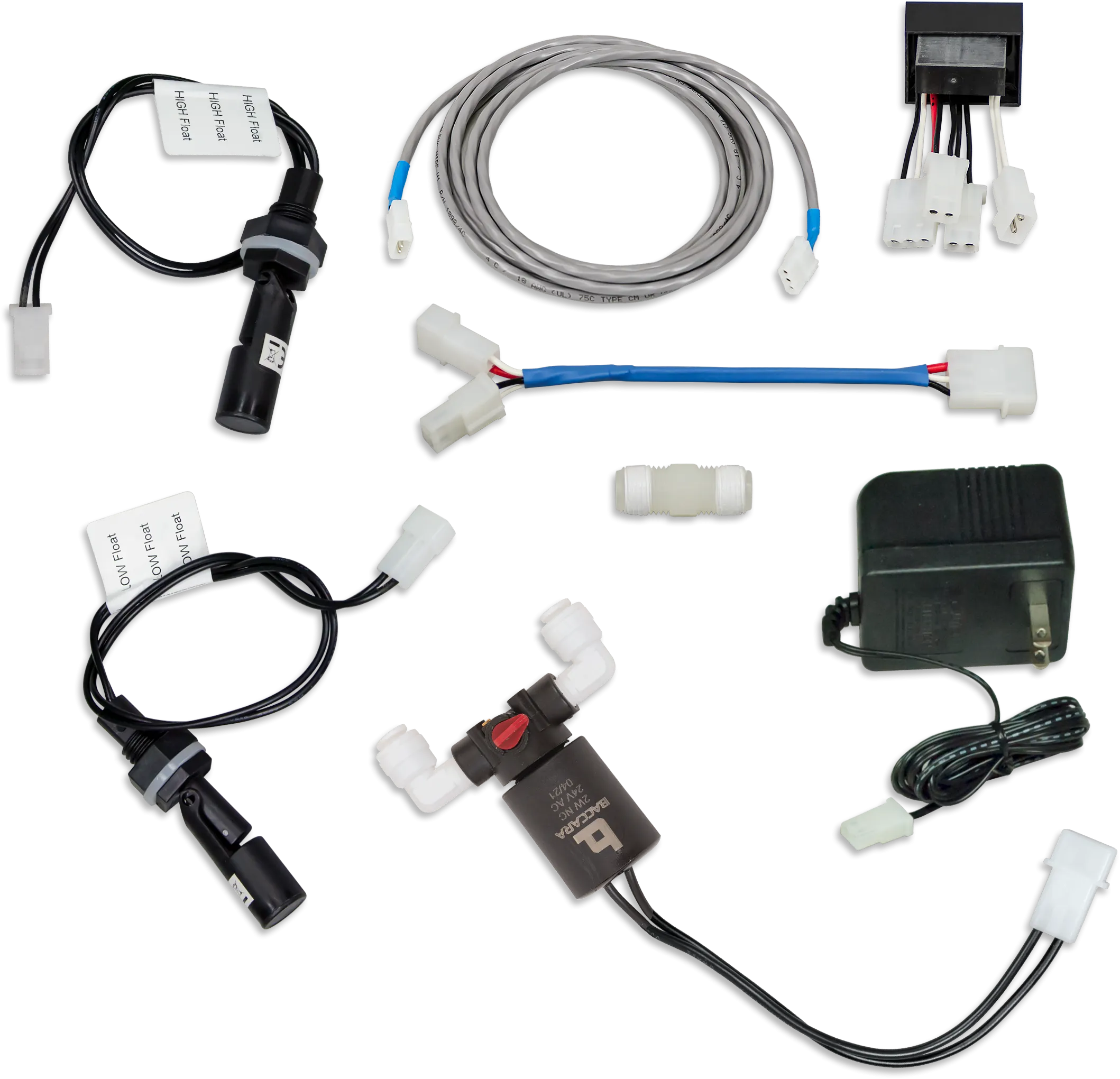 Dual Float Solenoid Valve Controller Assembly 1/4" Solenoid Valve - LLC-SVC-2FLT-4-10