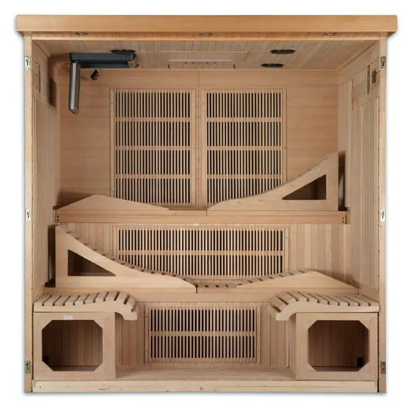 Dynamic Monaco 6-person Ultra Low EMF FAR Infrared Sauna DYN-6996-01 Elite