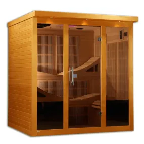 Dynamic Monaco 6-person Ultra Low EMF FAR Infrared Sauna DYN-6996-01 Elite