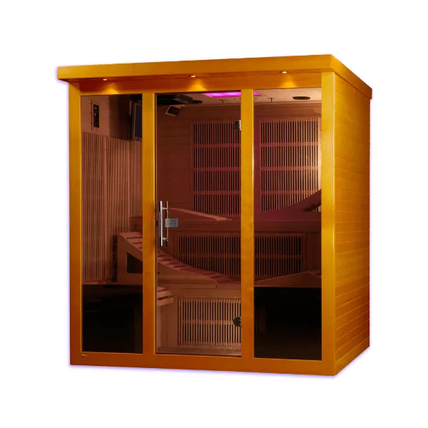 Dynamic Monaco 6-person Ultra Low EMF FAR Infrared Sauna DYN-6996-01 Elite