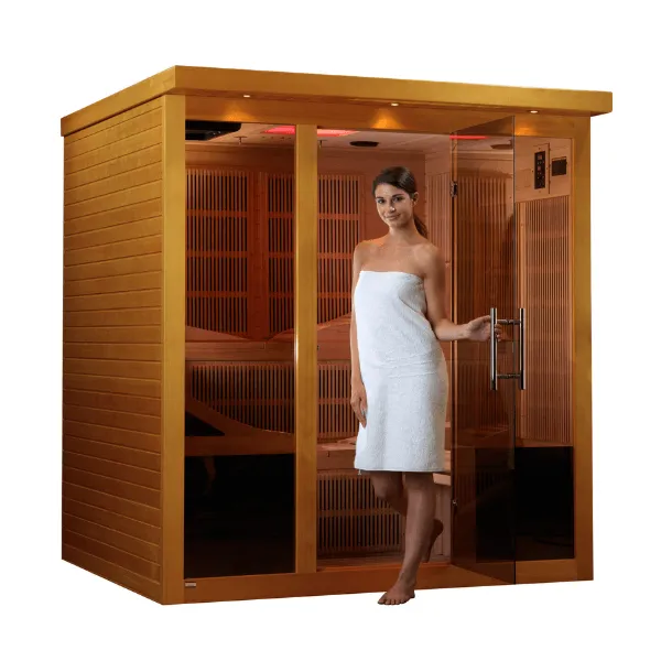 Dynamic Monaco 6-person Ultra Low EMF FAR Infrared Sauna DYN-6996-01 Elite