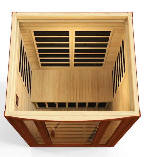 Dynamic "San Marino Elite" 2-Person Ultra Low EMF FAR Infrared Sauna (Canadian Hemlock) (New 2024)