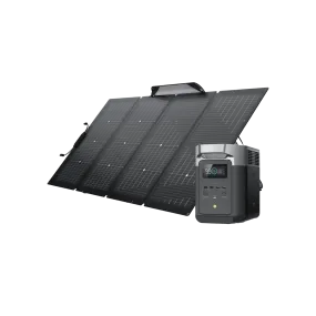 EcoFlow DELTA 2   400W Portable Solar Panel - Fast Charging, Solar Generator for Home Backup Power, Camping & RVs
