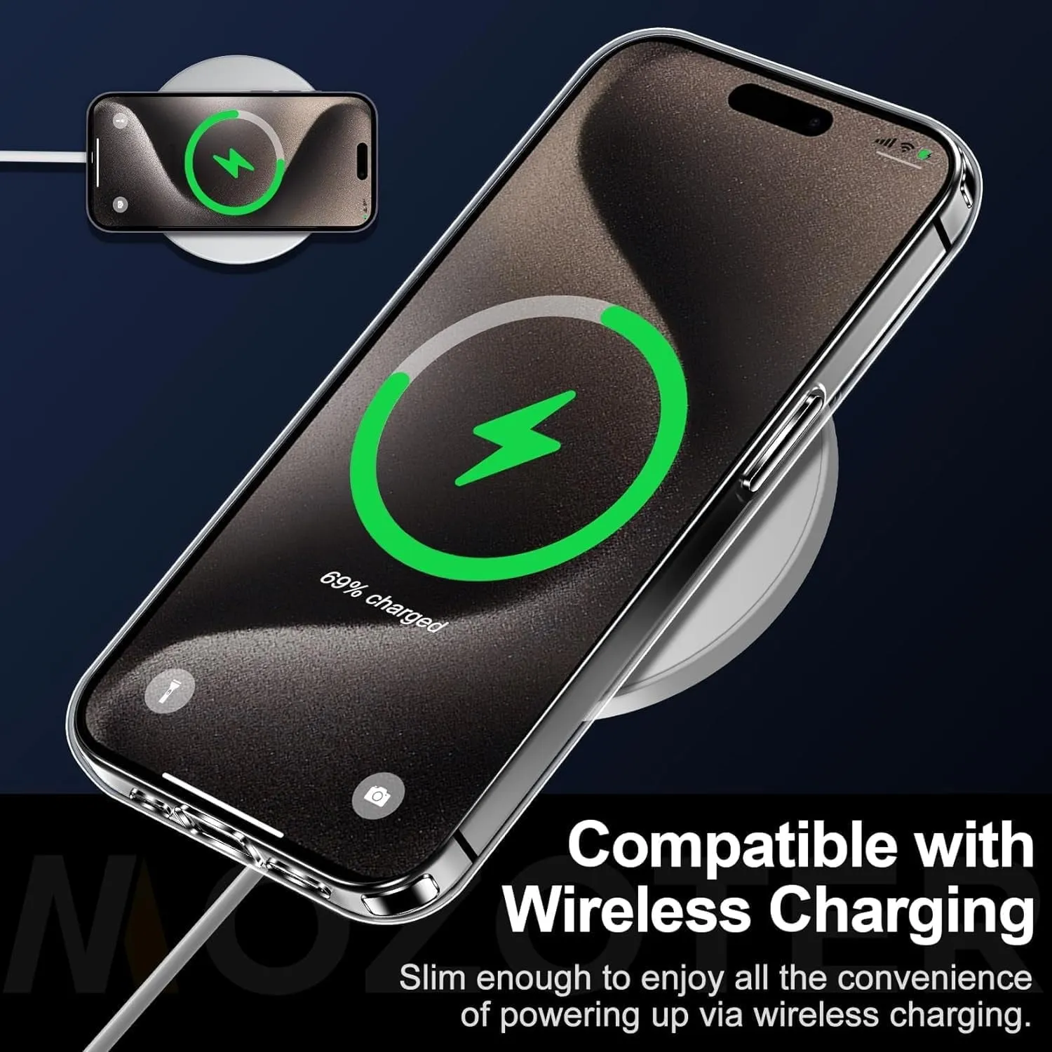 Entronix Case Heavy Duty Transparent Case Designed for Apple iPhone 13 Clear with 2 Screen Protector and Camera Lens, Shockproof Dropproof Slim Case