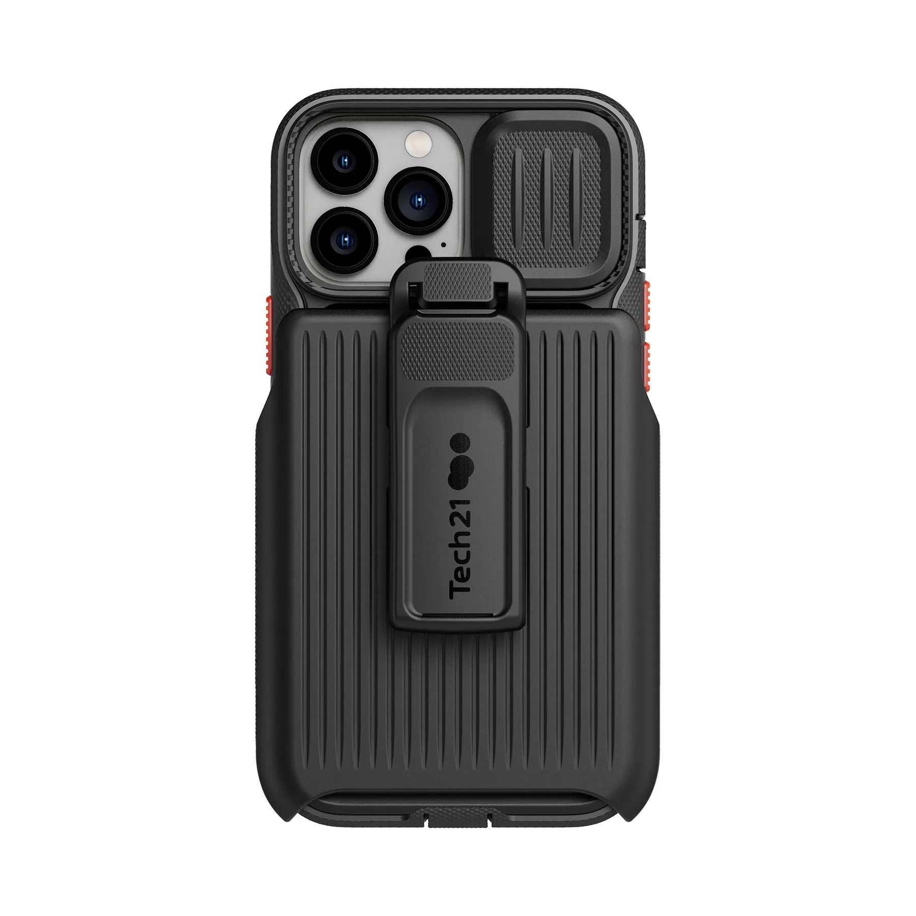 EvoMax - Apple iPhone 13 Pro Max Case with Holster - Off Black