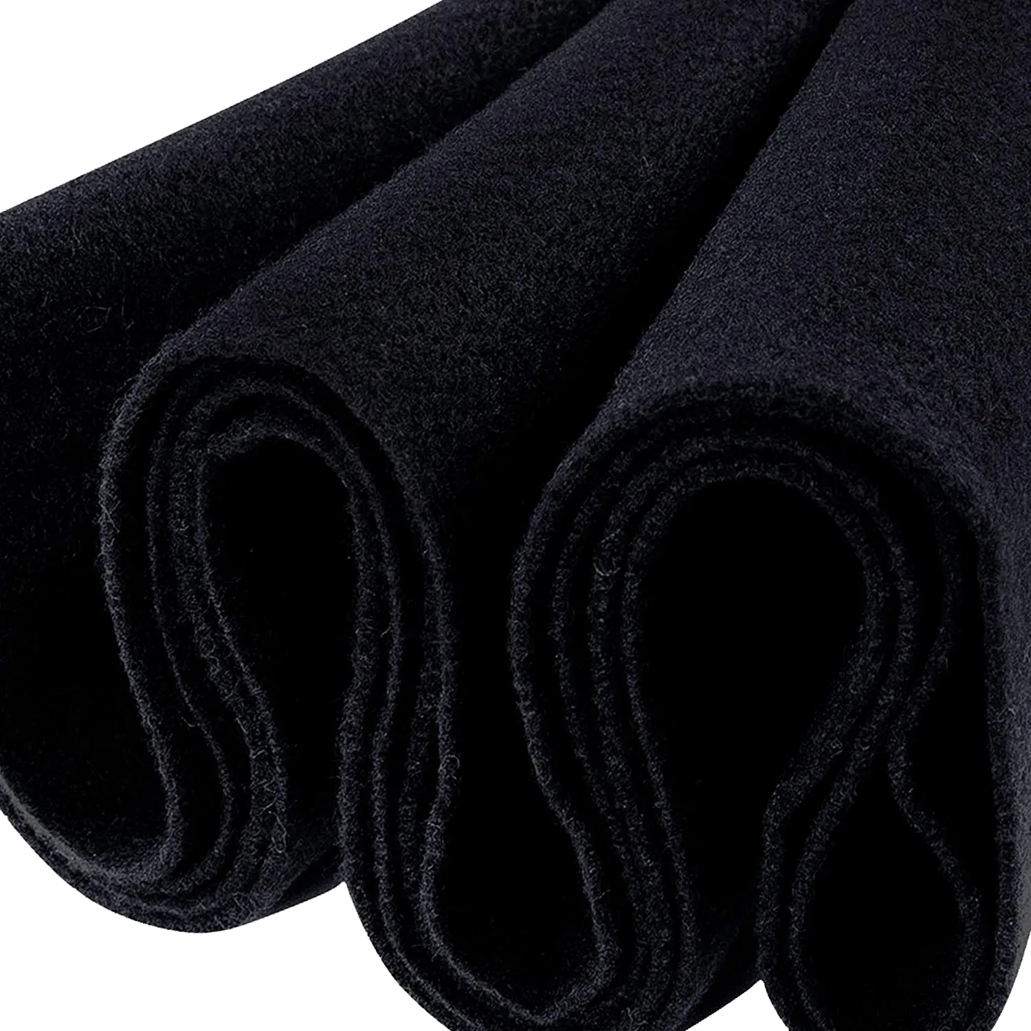 Felt Fabric by the Yard | 72 Inches Wide | Thick Felt | Black