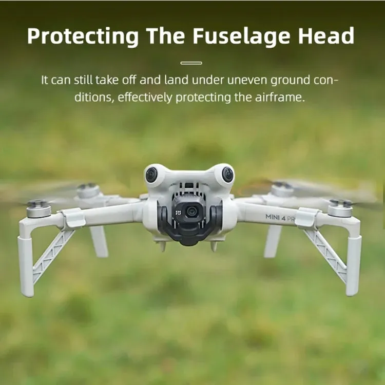 For DJI Mini 4 Pro Drone BRDRC Landing Gear Increased Height Leg(Gray)