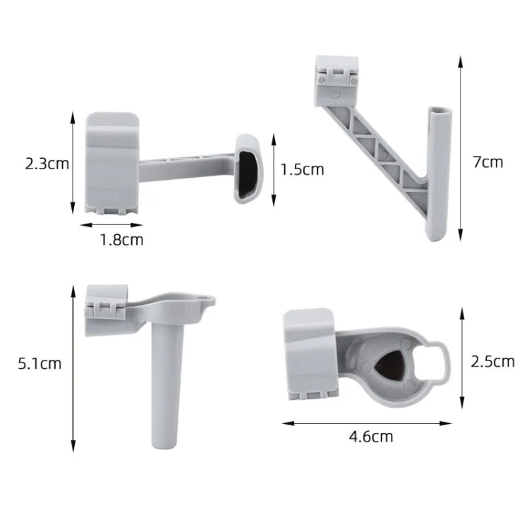 For DJI Mini 4 Pro Drone BRDRC Landing Gear Increased Height Leg(Gray)
