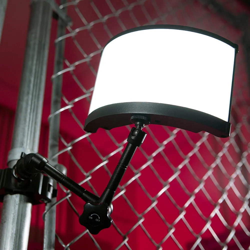 Fotodiox Pro FACTOR Radius Mini Wide Angle Light - 4x9 in Curved Bicolor Dimmable Camera Light