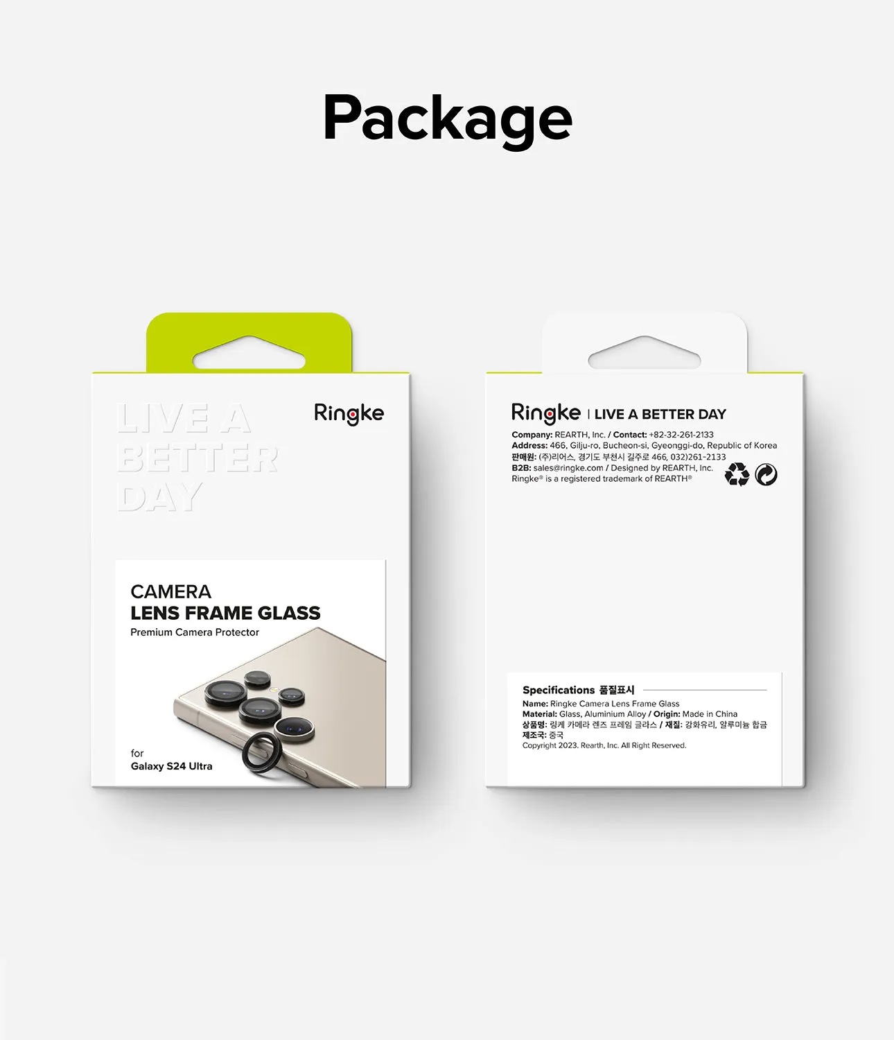 Galaxy S24 Ultra Lens Protector | Camera Lens Frame Glass