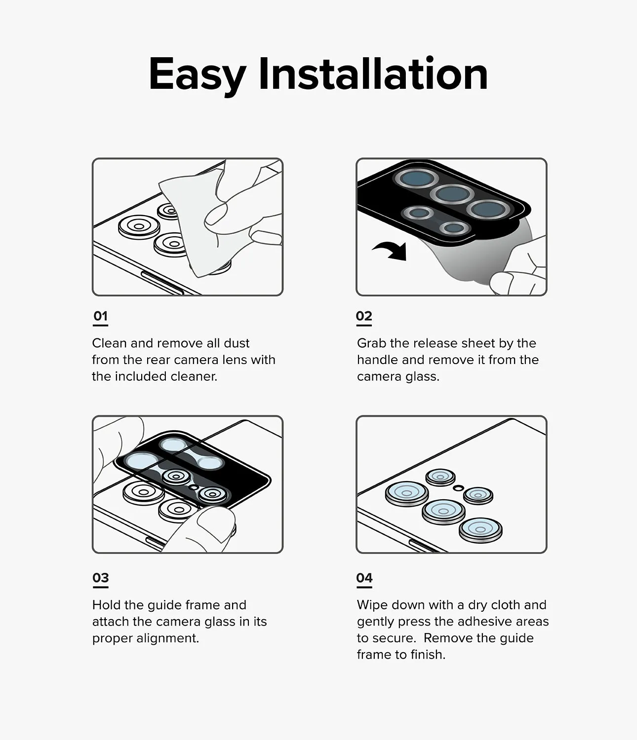 Galaxy S24 Ultra Lens Protector | Camera Lens Frame Glass
