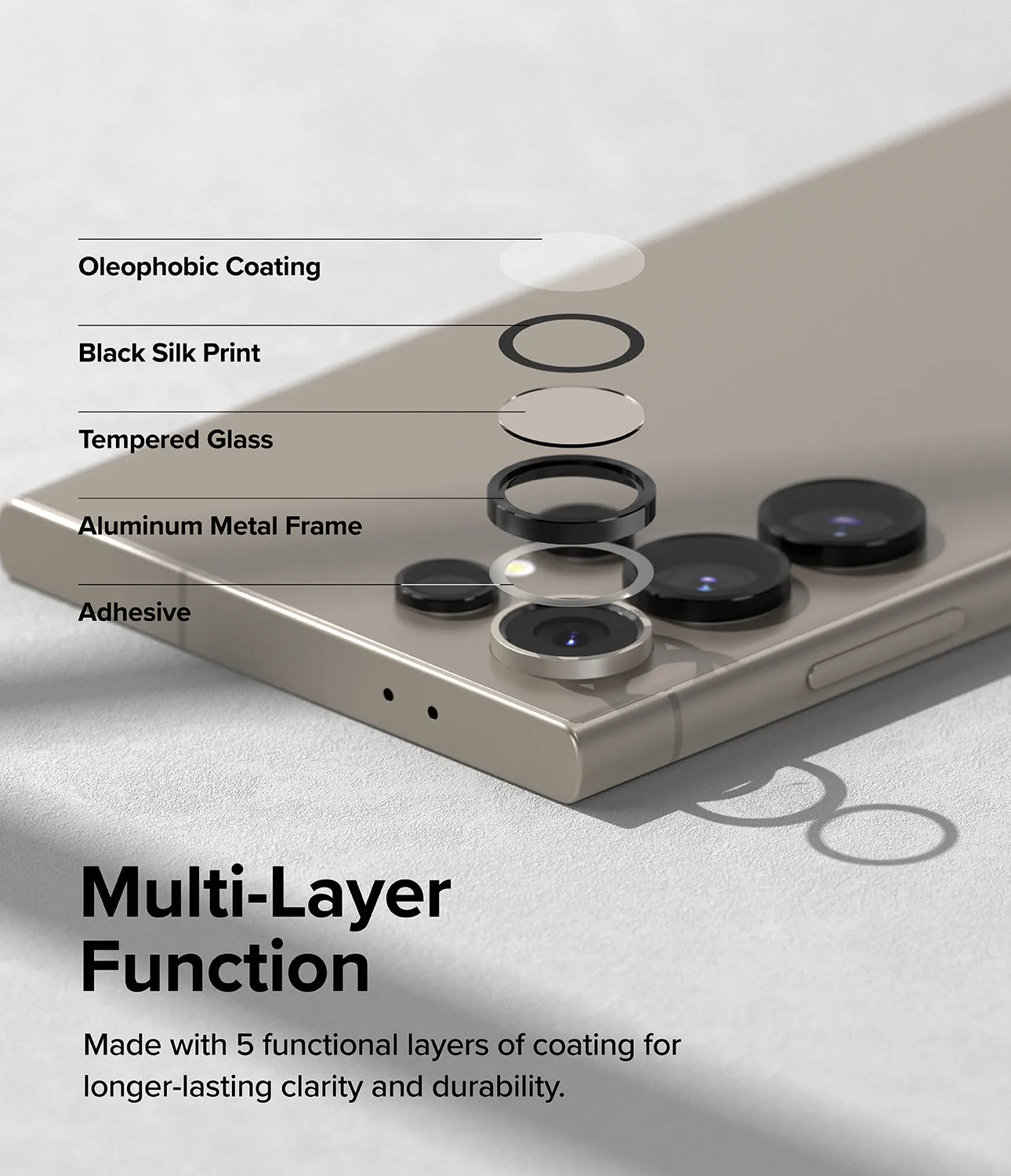 Galaxy S24 Ultra Lens Protector | Camera Lens Frame Glass