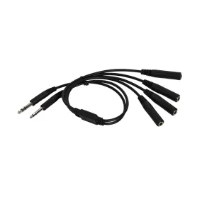 General Aviation (GA) Twin Plug Headset Splitter