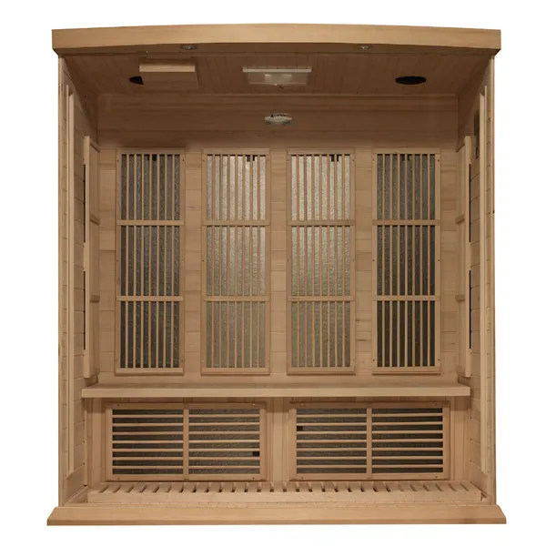 Golden Designs Maxxus 4 Person Near Zero EMF FAR Infrared Sauna - Canadian Hemlock