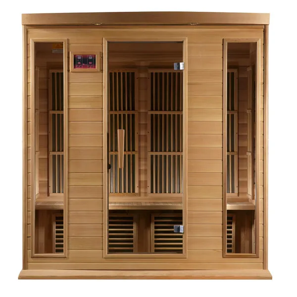 Golden Designs Maxxus "Chaumont Edition" 4 Person Near Zero EMF FAR Infrared Sauna - Canadian Red Cedar