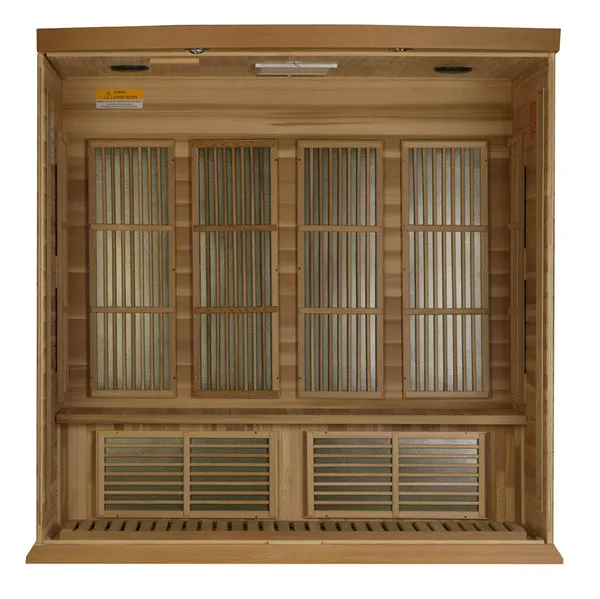 Golden Designs Maxxus "Chaumont Edition" 4 Person Near Zero EMF FAR Infrared Sauna - Canadian Red Cedar
