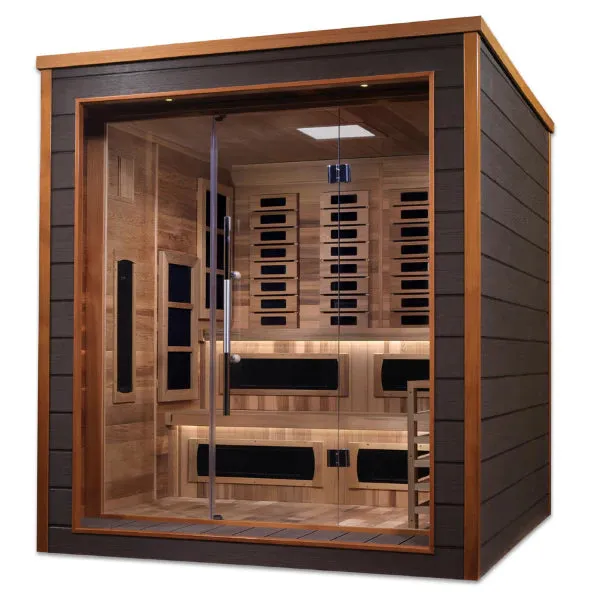 Golden Designs "Karlstad" PureTech™ Full Spectrum and Traditional Steam Hybrid Sauna GDI-8226-01