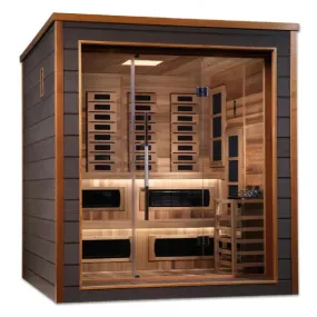 Golden Designs "Karlstad" PureTech™ Full Spectrum and Traditional Steam Hybrid Sauna GDI-8226-01