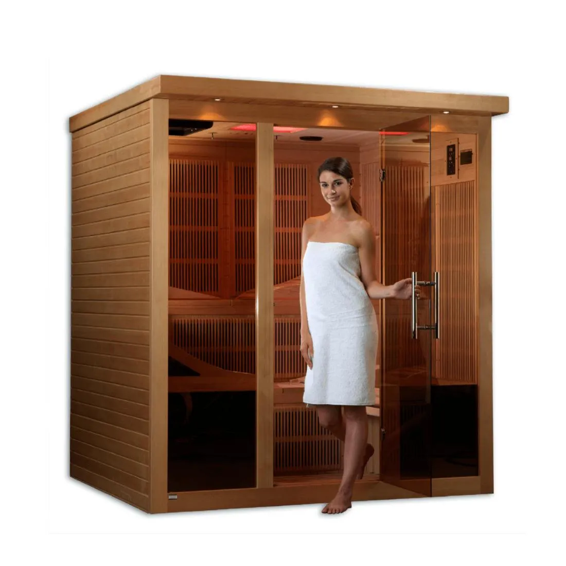 Golden Designs "Monaco" 6-Person Near Zero EMF Infrared Sauna, GDI-6996-01