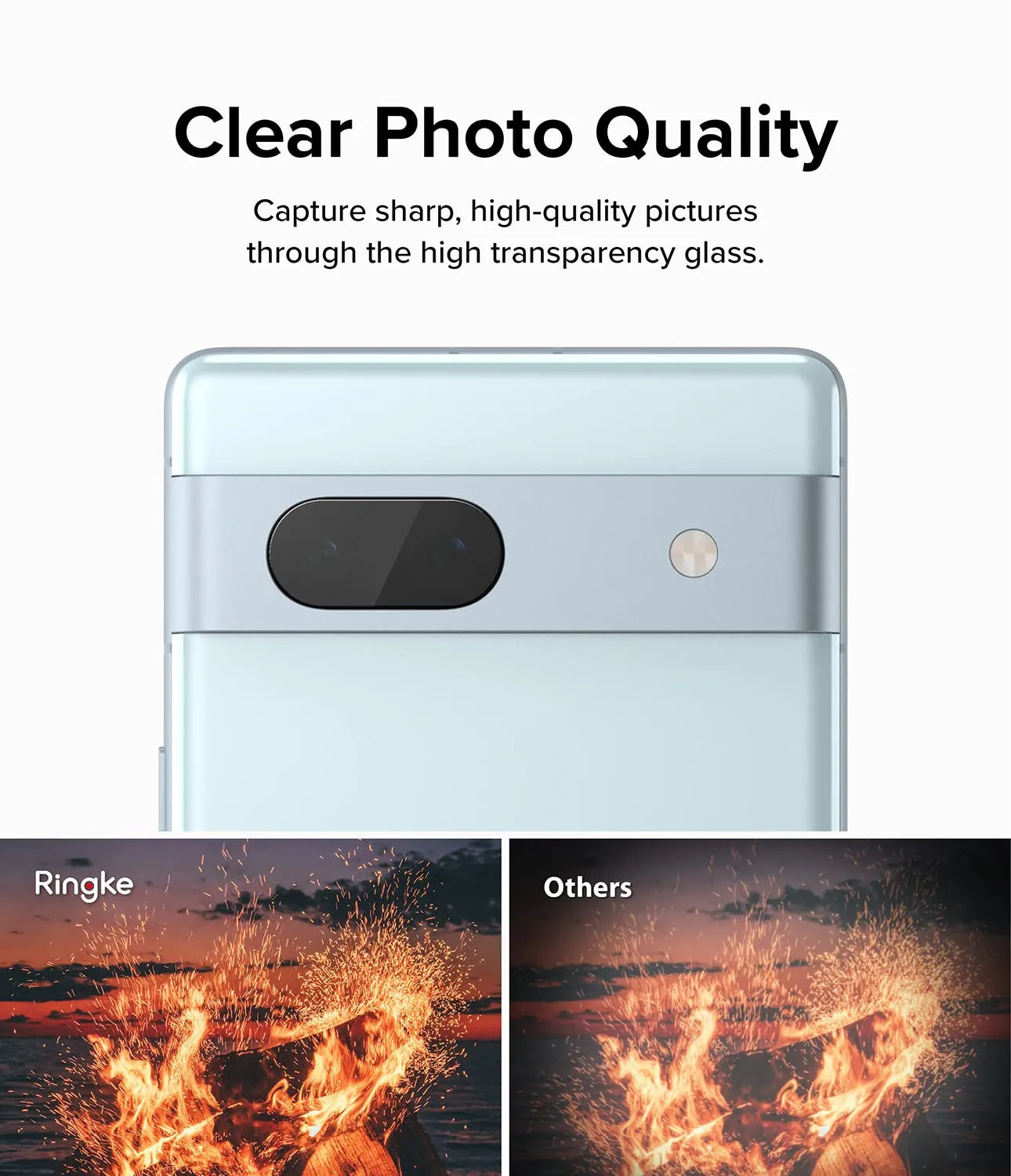 Google Pixel 7a | Tempered Glass Camera Lens Screen Protector [3 Pack]