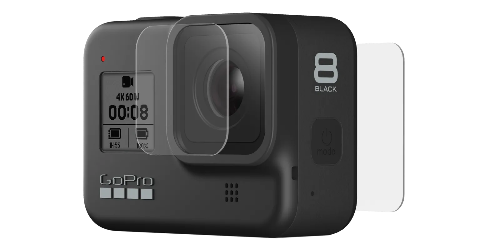 GoPro Tempered Glass Lens   Screen Protectors - HERO8 Black