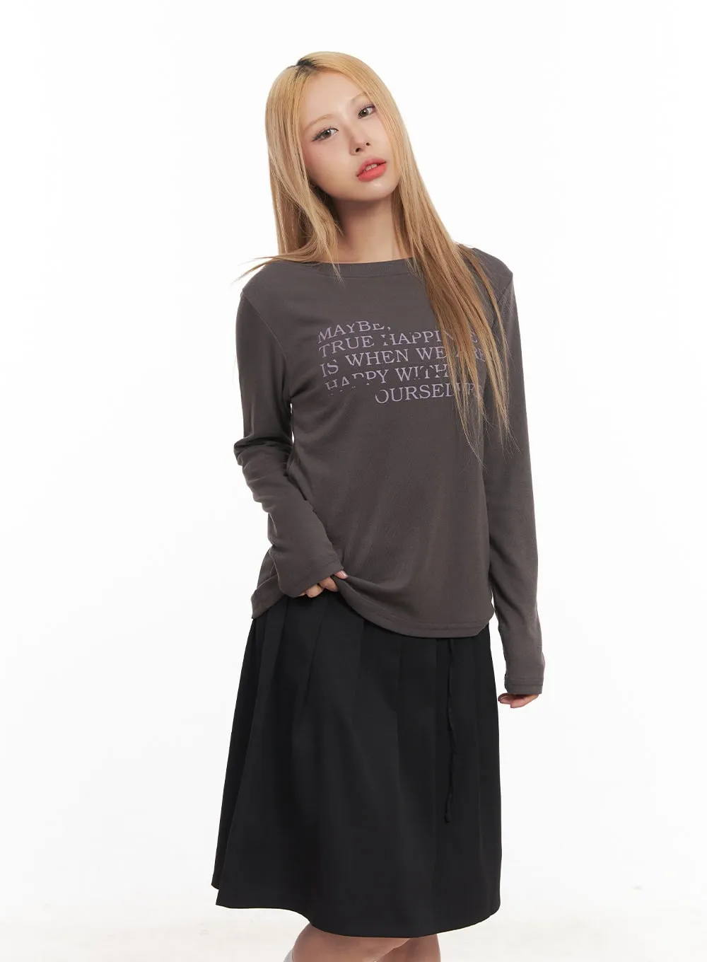 Graphic Comfort Long-Sleeve Top CM506