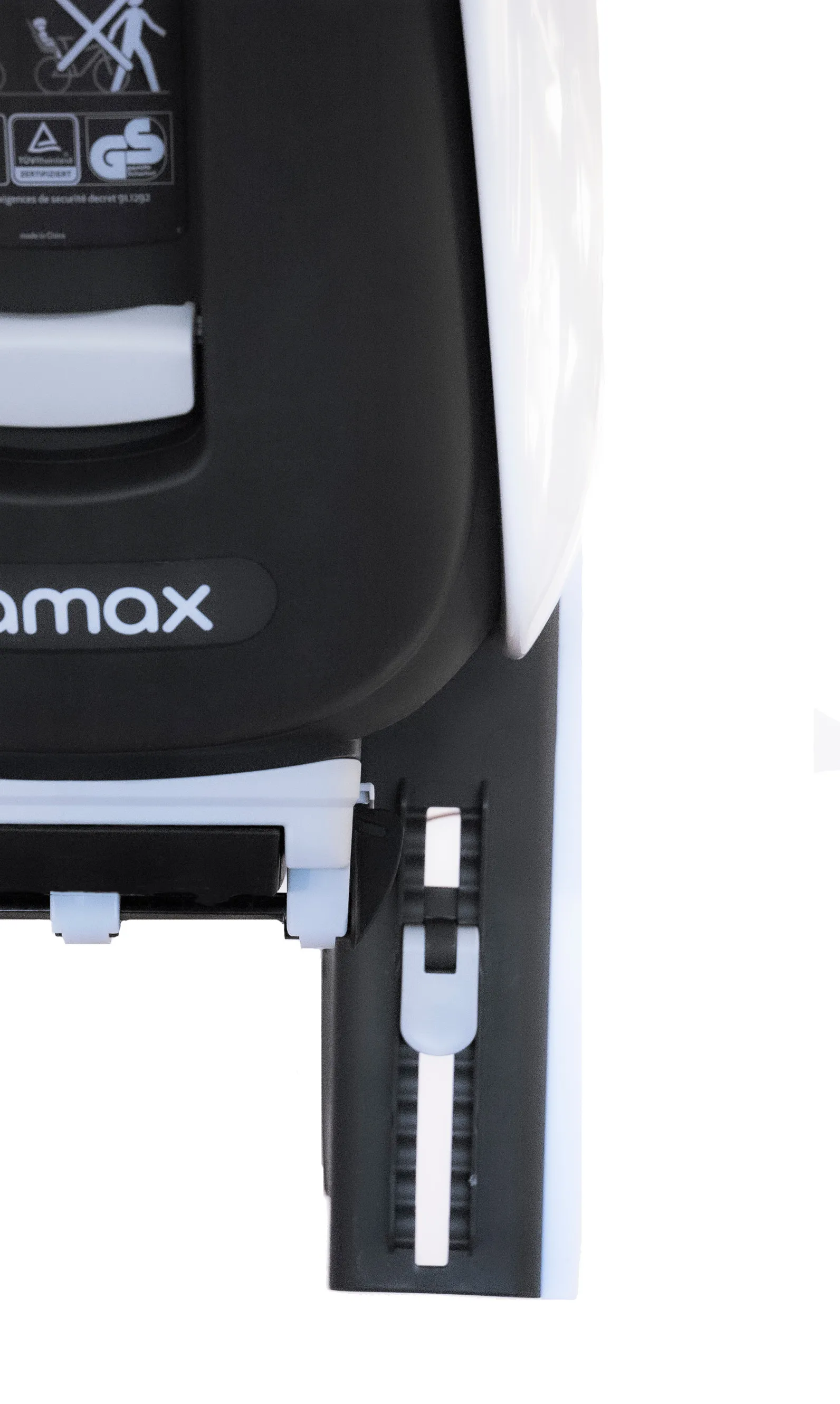 Hamax Caress with Lockable Bracket Grey/White/Black Padding | Buy Hamax Caress with Lockable Bracket Grey/White/Black Padding here | Outnorth