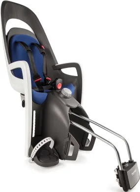 Hamax Caress with Lockable Bracket Grey/White/Blue Padding | Buy Hamax Caress with Lockable Bracket Grey/White/Blue Padding here | Outnorth