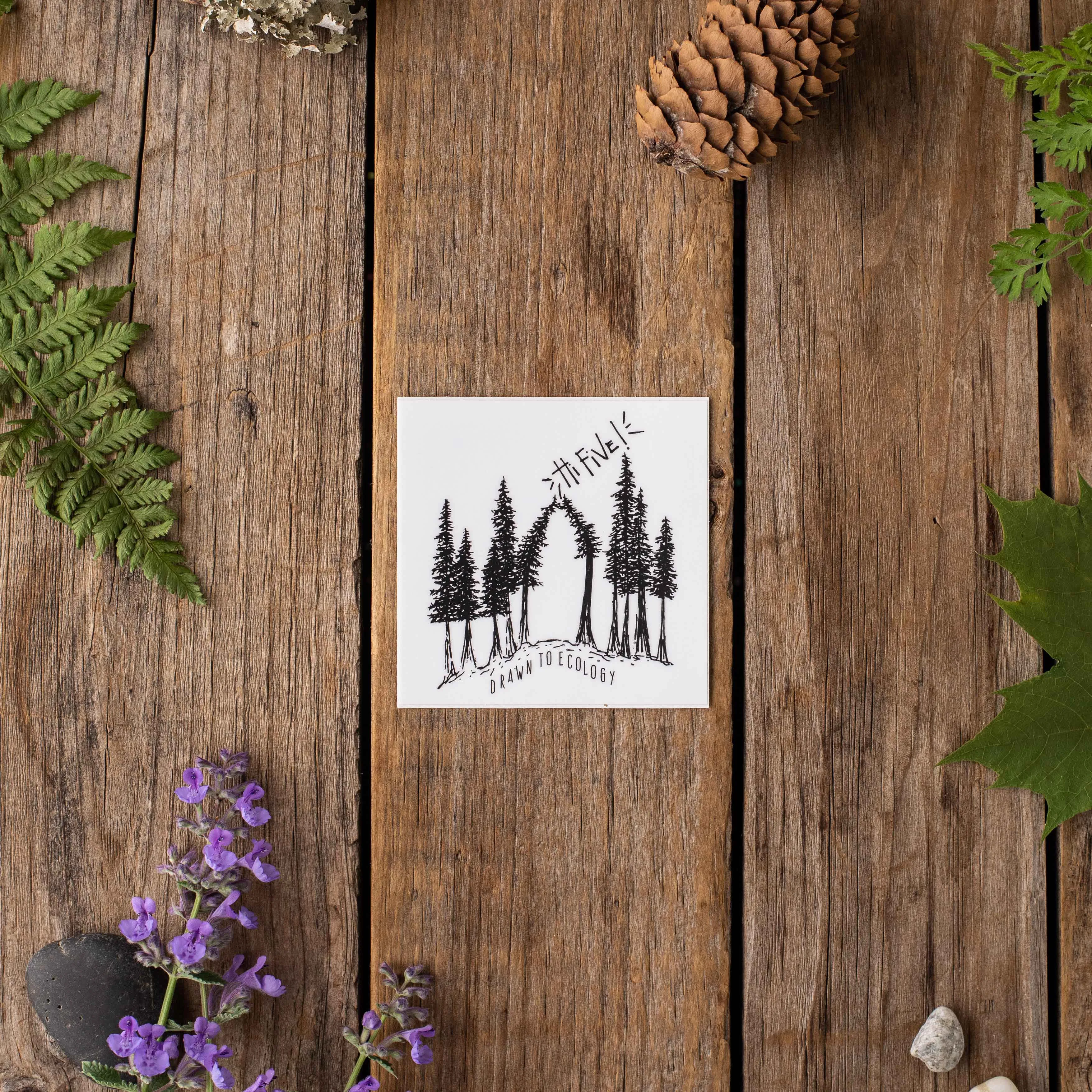 'Hi Five' Tree Sticker